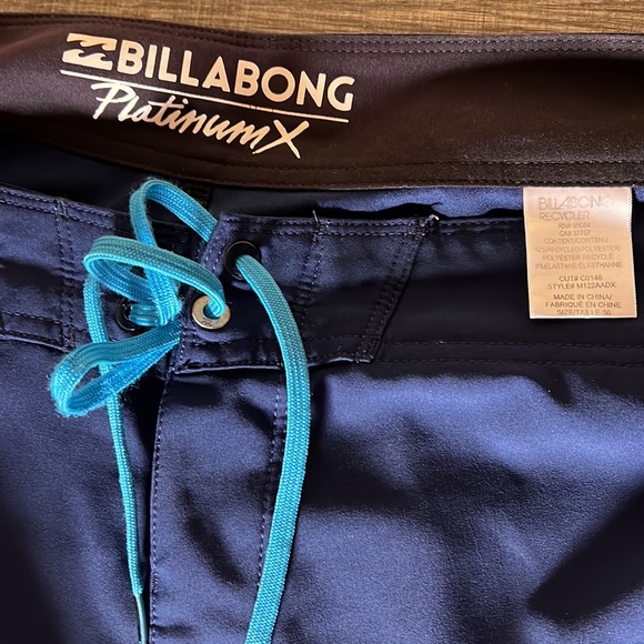 Billabong Mens Platinum X Boardshorts Color Blue Size Waist 36” Outseam 20” - Picture 5 of 5